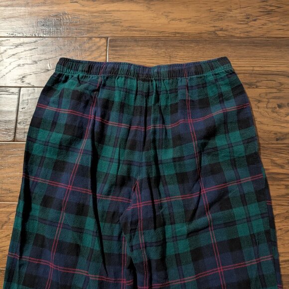 Old Navy pajama joggers pants blue green plaid size small Tall - Picture 10 of 12